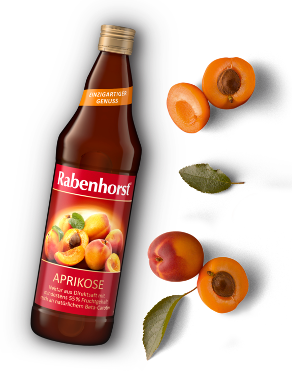 Flasche Aprikosensaft von Rabenhorst