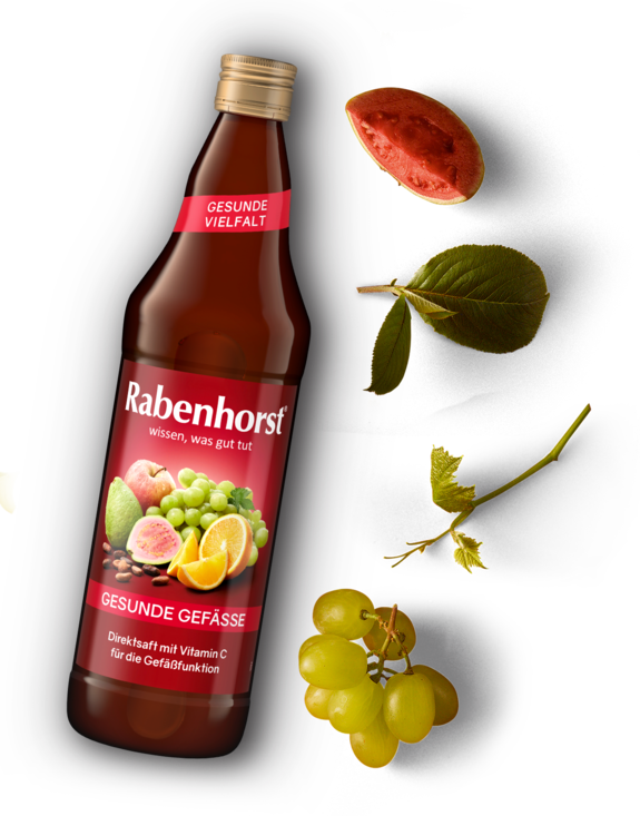 Flasche Folsäure-Saft für gesunde Gefäße von Rabenhorst