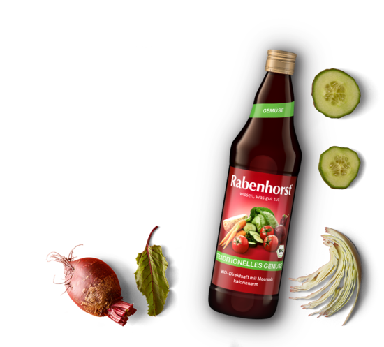 Flasche des besten Gemüsesafts von Rabenhorst
